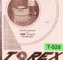 Torex-Torex TG-2010F Vibrator Finishing Machine Service and Installation Manual-TG-2010F-01